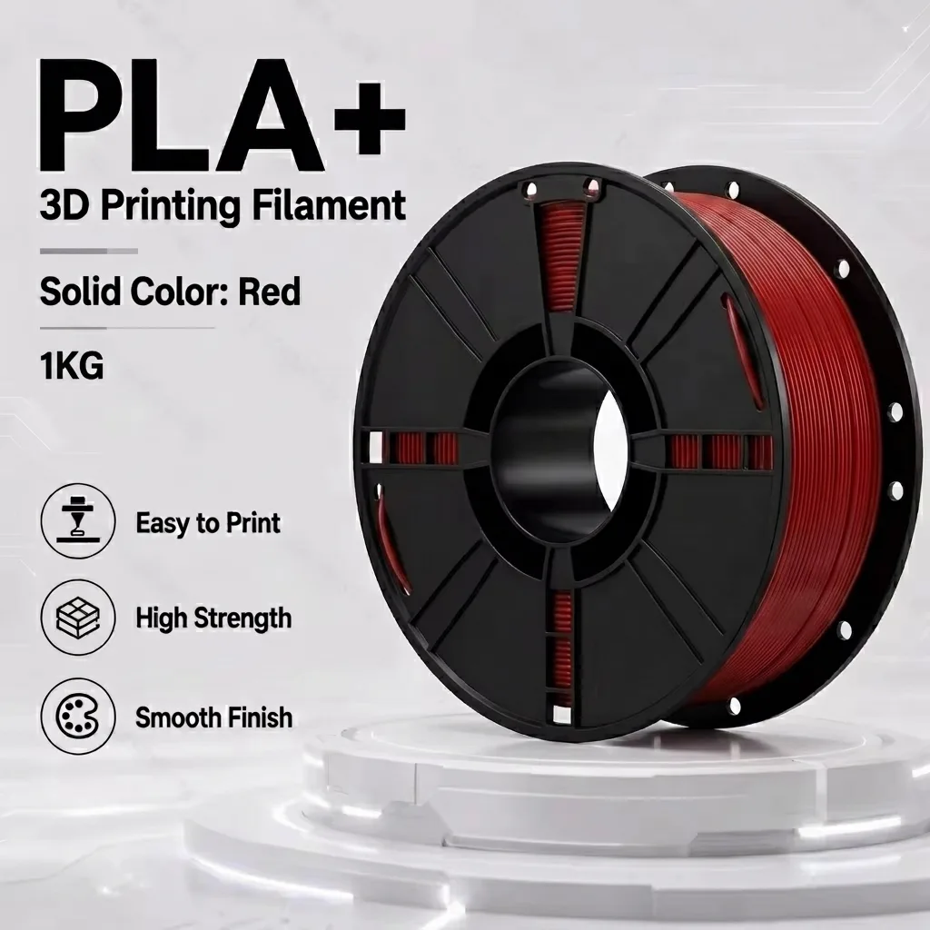 PLA Plus 3D Printer Filament 1.75mm 1KG PLA+ with ±0.02mm Dimensional Accuracy Neatly Wound Compatible with Most FDM 3D Printers