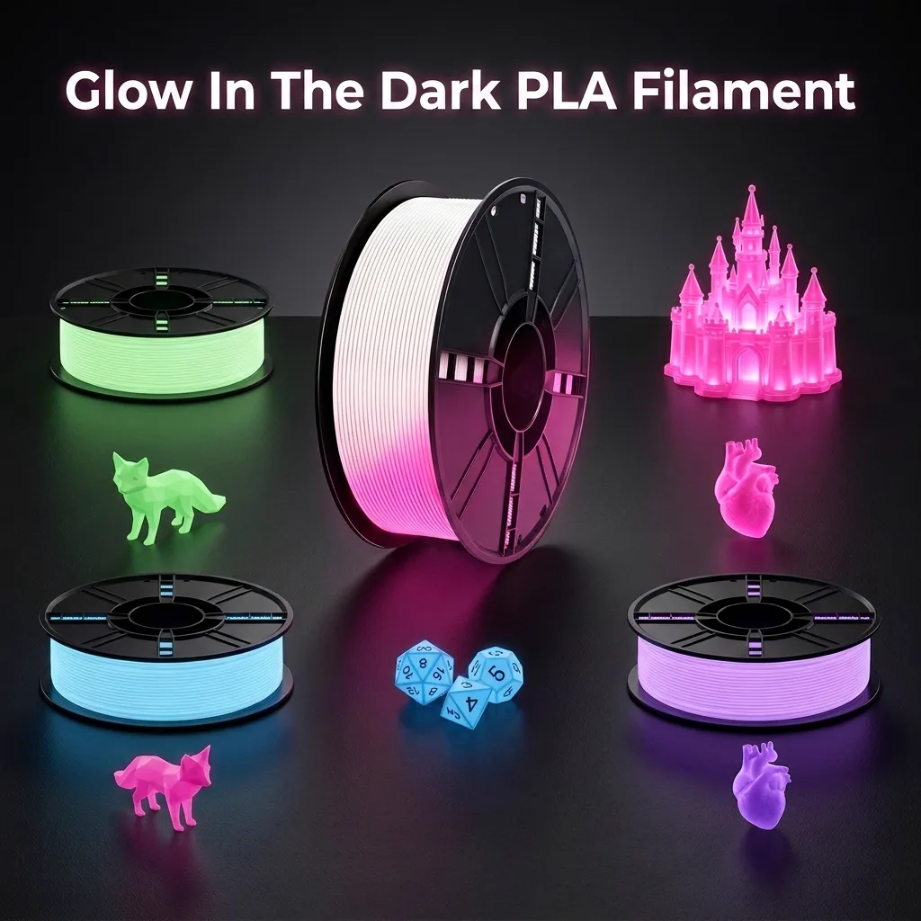 Glow in the Dark PLA 3D Printer Filament 1.75mm Eco-friendly Non-toxic FDM 3D Printing NORAY 1kg/roll
