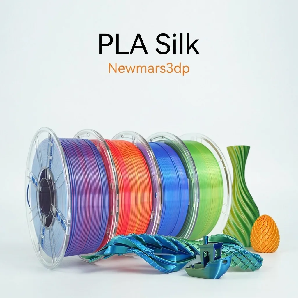 NORAY PLA Silk Rainbow Light 3D Printer Filament No Warping & Stringing 1.75mm Filaments Smooth Silk Texture Filament