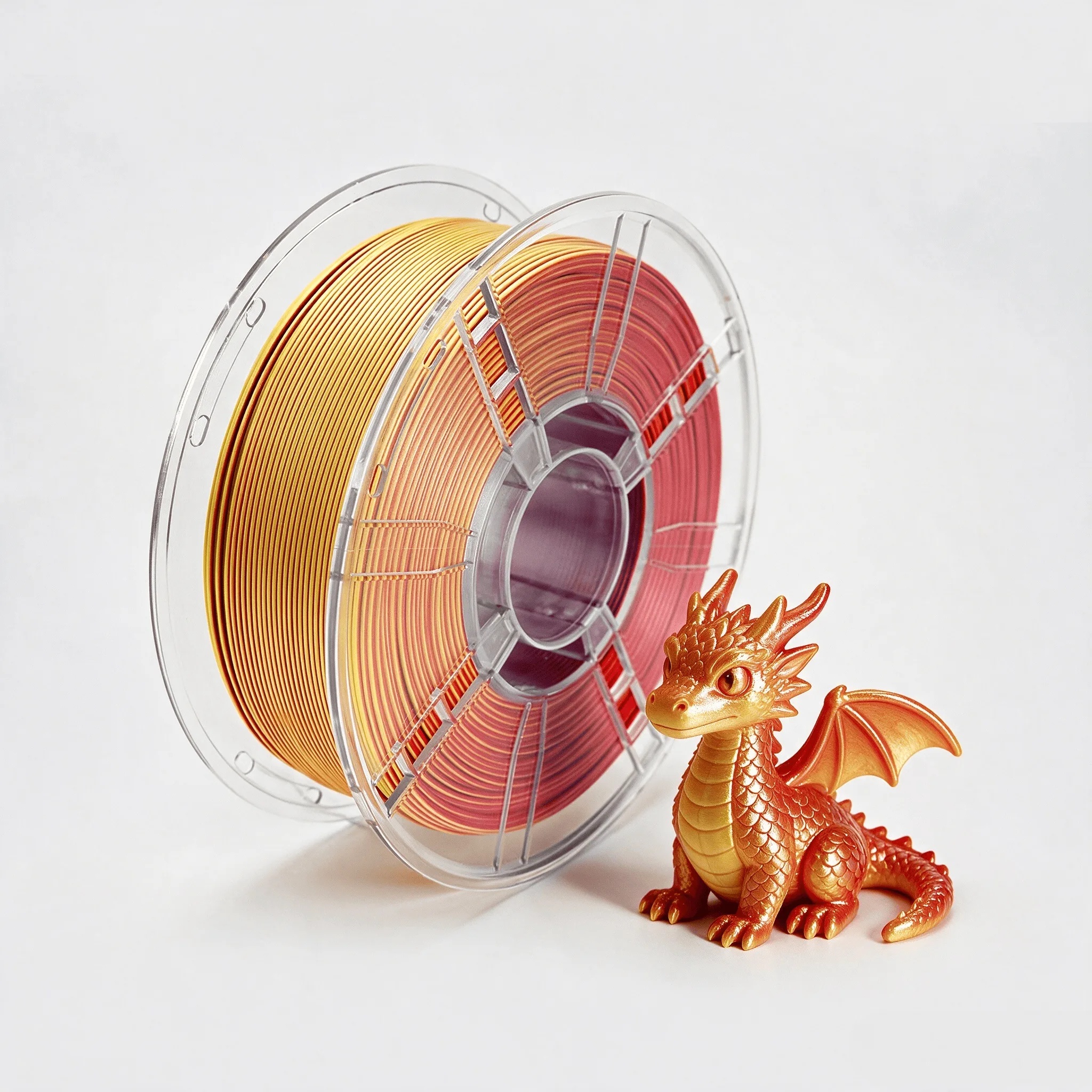 Dual Color Silk PLA Filament 1.75mm 3D Printing Material Premium Plastic Filament for 3D Printers 200-220C 1 Color Pla Silk