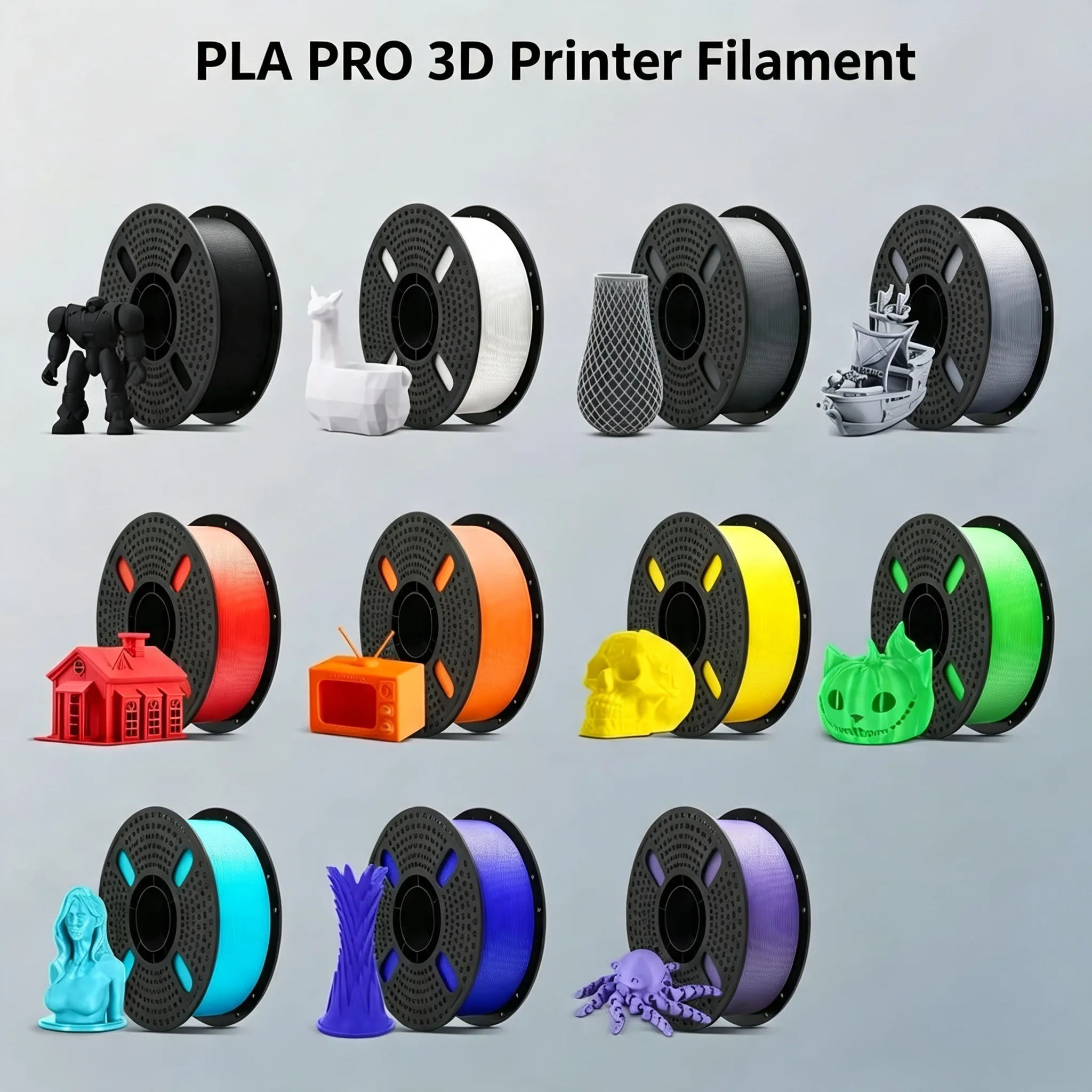 NORAY PLA 3D Printer Filament 1.75mm 1KG, Wholesales 3D Filament, PETG/ASA/TPU/PLA Plastic Rods Filament for 3D Printing