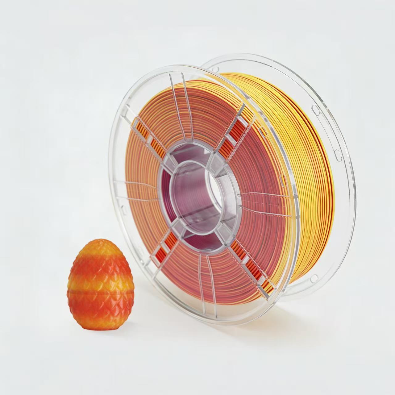 Silk PLA 3D Printer Filament 1.75mm / 2.85mm / 3.5mm Dual Color 1kg Spool High Quality 190-220°C Printing Temperature
