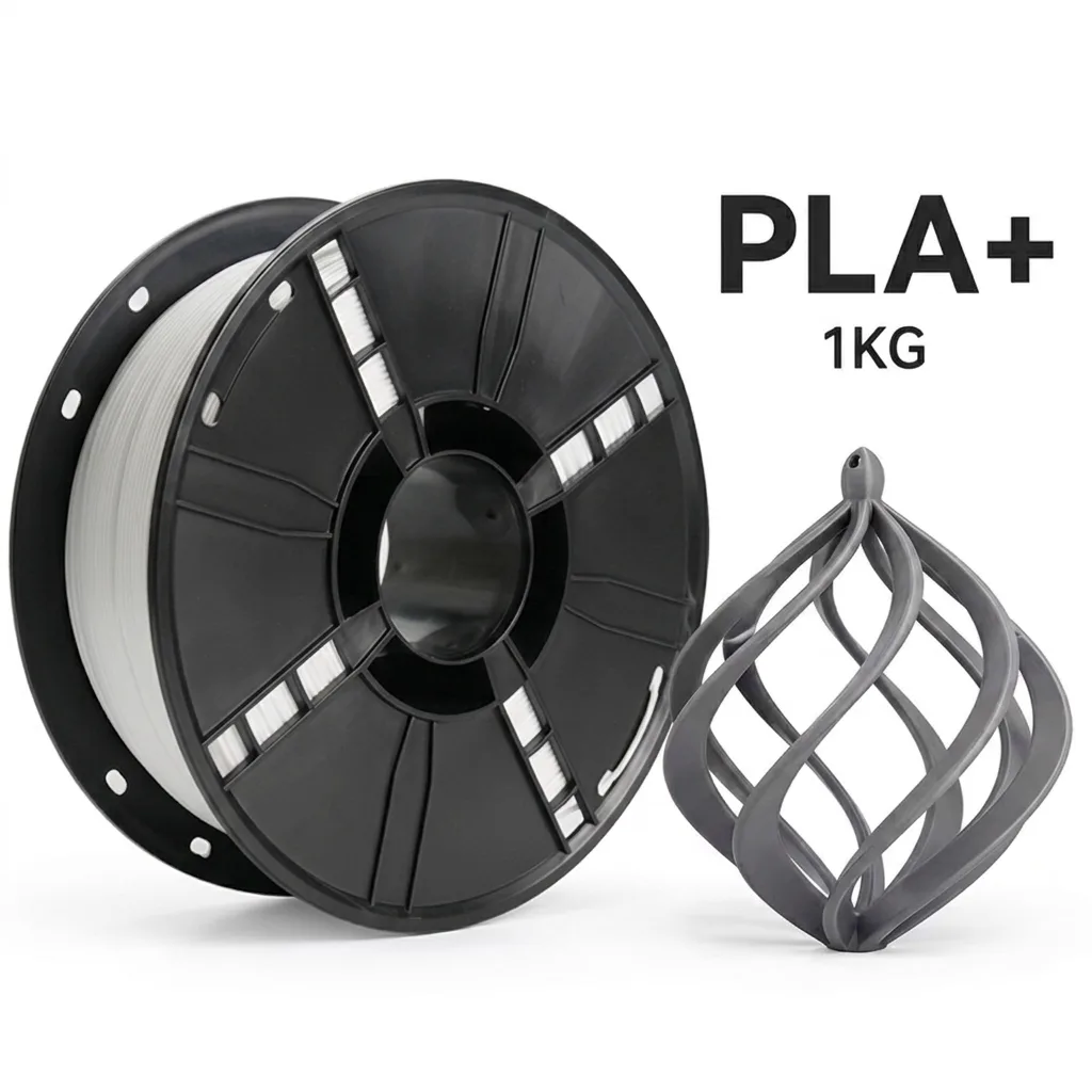 High Tenacity PLA+ 3D Printer Filament, No Warping & Accurate Colors Professional Smooth Surface & Detailed Prints