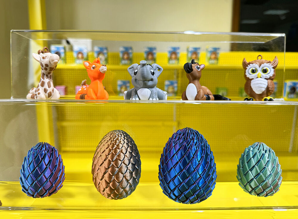 3D Printed Animals & Dragon Eggs | Rotating Sensory Fidget Toys